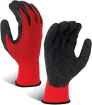 Evridwear Crinkle Latex Rubber Hand Coated Safety Work Gloves for Men Women General Multi Use Construction Warehouse Gardening Assembly Landscaping (XXL-Size) 12 Pairs Pack by GreenHaven Gardens