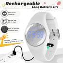 Kids Watches for Girls Boys Digital Sport Watch with Step Counter Pedometer Vibration Alarm Clock, No App Waterproof Fitness Tracker Kids Watch Boys Girls Teens Students Ages 5-16 by TinyTreasures Baby Boutique