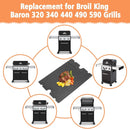 2-in-1 Reversible 17.48” x 12.48” Pre-Seasoned 11242 Cast Iron Griddle for Broil King Baron, Crown, Crown Pellet Series Grill, Flat Griddle Top Plate for Gas Stove/Charcoal/Electric/Propane/Gas Grill by GreenHaven Gardens