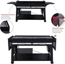 Royal Gourmet GB8003 8-Burner Propane Gas Grill with Foldable Side Tables, Large Propane BBQ Grill with Porcelain-Enameled Steel Wire Grates for Outdoor Party or Backyard Grilling, Black by GreenHaven Gardens