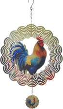 Rooster Wind Spinners 3D Hanging Wind Spinner Outdoor Clearance for Yard and Garden Decor 12inch Chicken Gifts for Women Mom by GreenHaven Gardens