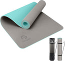 Yoga Mat Non Slip, Eco Friendly Fitness Exercise Mat with Carrying Strap,Pro Yoga Mats for Women,Workout Mats for Home, Pilates and Floor Exercises by TinyTreasures Baby Boutique
