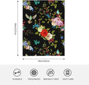 HGOD DESIGNS Wild Flowers Blanket for Women, Lightweight Soft Fleece Flannel Throw Blanket Peony Roses Sofa Couch Living Room 40x50 Inch by CozyNest Decor