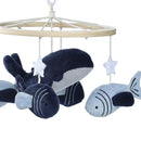 Lambs & Ivy Bubbles & Squirt Whale/Fish Musical Baby Crib Mobile Soother Toy by TinyTreasures Baby Boutique