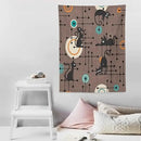 ICMOLYYENLO Boho Medieval Cat Tapestry, Abstract Atomic Starburst Geometric Aesthetic Art Wall Hanging For Bedroom Living Room Dormitory 50x60 Inches by CozyNest Decor