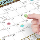 2025-2026 Calendar, 18 Month Wall Calendar 2025-2026 Hanging Spiral Bound Magnetic Fridge Desk Calendars 15" x 12", Jul 2025 - Dec 2026, A- Small Colorful by TinyTreasures Baby Boutique