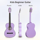ADM Beginner Acoustic Classical Guitar 38 Inch Nylon Strings Wooden Guitar Bundle Kit for Kid Boy Girl Student Youth Guitarra Online Lessons with Gig Bag, Strap, Tuner, Strings, Purple by TinyTreasures Baby Boutique