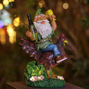 Garden Gnomes Statue Outdoor Decor,Funny Gnome Riding Rooster Sculptures Art Decor, Ideal Decoration for Yard Balcony Patio Lawn Home House - Birthday Gifts by GreenHaven Gardens