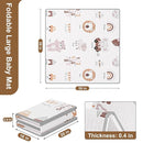 59x59 Baby Play Mat, Foldable Baby Mat for Floor Tummy Time and Crawling, Waterproof & Anti-Slip Reversible Portable for Toddler Infant by TinyTreasures Baby Boutique