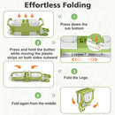 Collapsible Baby Bathtub for Newborn, Foldable Baby Bath Tub with Thermometer & Soft Floating Cushion & Drain Hole, Portable Travel Infant Bath Tubs for Newborns to Toddler 0-36 Months Girl, Green by TinyTreasures Baby Boutique