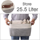 DECOMOMO Storage Bins Fabric Storage Baskets for Shelves, Linen Closet Organization Toys Nursery (Mixed Neutral, Large - 3 Pack) by CozyNest Decor