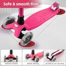 3 Wheel Scooter for Kids Ages 6-12,Kids Scooter with Light Up Wheels, Sturdy Deck Design, and 4 Height Adjustable Suitable for Kid Ages 3-12 by TinyTreasures Baby Boutique