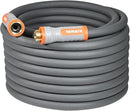 YAMATIC Heavy Duty Garden Hose 5/8 in x 60 ft with Swivel Handle, Super Flexible Water Hose, All-weather, Lightweight, Burst 600 PSI, Grey by GreenHaven Gardens