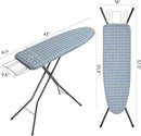 APEXCHASER Ironing Board, Full Size Iron Board with Iron Rest, lightweight Ironing Board with Height Adjustable, Extra Thick Heat-Resistant Cover with Padding, Heavy-Duty Sturdy Metal Legs, 43x13 Blue by CozyNest Decor