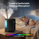 JRD Smart Humidifiers for Bedroom, 5L Warm & Cool Mist Ultrasonic Air Humidifier for Large Room Home Indoor, 50Hrs Quiet Runtime for Baby, Plants, Remote Control, Auto Humidity Sensor, 12H Timer by TinyTreasures Baby Boutique