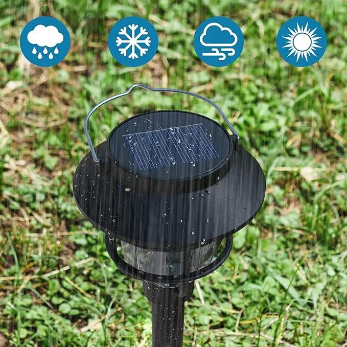 10 Pack Solar Pathway Lights Outdoor - Bright Solar Powered Garden Lights with Warm White LED, Auto On/Off Waterproof Path Lights Decorative, Landscape Lighting for Yard Patio Walkway Driveway, photo 5 of 7