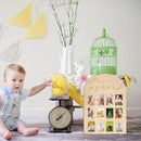 My First Year Photo Display Wood Board Baby's First Year Photo Frame Milestone Board 12 Months Baby Picture Frame 1st Birthday Nursery Decorations for Boy Girl Baby Keepsake Gift for Mom (2" x 3" photos - Wallet Size) by TinyTreasures Baby Boutique