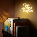 One More Chapter Neon Sign Read Books Neon Light Warm White Letter LED Signs for Wall Read Neon Lights Signs for Bedroom Study Reading Room Library Bookstore Classroom Decor Bookish Gifts by CozyNest Decor
