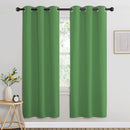 NICETOWN Room Darkening Curtains for Nursery, Grommet Thermal Insulated Light Blocking Window Treatments Sound Reducing for Bedroom, W37 x L72, 2 Panels, Forest Green by TinyTreasures Baby Boutique