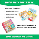 Kakooma JR PowerPack Math Games (Grades K-2) – Set of 3 Fun & Educational Card Games – Perfect for Home Learning, Fact Fluency & Enrichment by TinyTreasures Baby Boutique