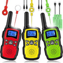 Wishouse Kids Walkie Talkies Rechargeable 3 Pack, Girls Boys Toys Age 7 8 9 10 for Outdoor Camping Adventure Games with Flashlight, Birthday Xmas Gift for 4 5 6 Year Old Children by TinyTreasures Baby Boutique
