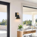 KSANA Black Gold Sconce, Modern Farmhouse Wall Sconces Lighting Fixture with Metal Shade for Bathroom, Kitchen, Bedroom and Stairway by CozyNest Decor
