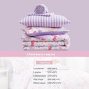 Twin Comforter Set with Sheets for Girls-5 Pieces Twin Bedding Sets with Pink Comforter, Sheets, Pillowcase & Sham for Kids (Cute Botanical Flowers, 66" X 86") by TinyTreasures Baby Boutique