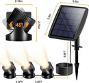POPOSOAP Solar Pond Lights, 3-in-1 Warm White Underwater Pond Lights, IP68 Waterproof LED Landscape Spotlights for for Pond, Garden, Patio, Fountain, Pool, Waterfall Decoration(3 Head Lamp) by GreenHaven Gardens