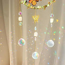 Suncatcher - Moon Crystal Sun Catcher Window Hanging, White Stone Good Luck Charms Gifts for Women Chrismas Thanksgiving Birthday Crystal by GreenHaven Gardens