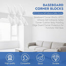 6 Pcs Self Adhesive Silicone Corner Protectors Cute Elephant Pattern Edge Guards Safety Baseboard Corner Blocks Decotive Baby Proofing Corner Cushion for Wall, Furniture & Sharp Corners -White by TinyTreasures Baby Boutique