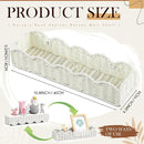 Pinkunn 3 Set Nursery Book Shelves Scalloped Rattan Wall Shelf 15.8 x 3.2 Inch Wall Mounted Plastic Floating Book Shelve, Hanging Boho Wicker Woven Shelf for Nursery Decor and Storage (Classic White) by TinyTreasures Baby Boutique