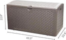 80 Gallon Pro Outdoor Storage Box Waterproof Lockable Resin Deck Box Large, Patio Storage Bin for Pool Accessories Cushion Furniture, Garden Tools, UV-Resistant Outside Delivery Brown by GreenHaven Gardens