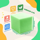 Foam Pit Cubes, 24 PCS 5 Inches Gymnastics Foam Blocks Trampoline Blocks, Multi-Sport Protective Padding for Freerunning, Trampoline, Parkour, Skate Parks & BMX - Green by TinyTreasures Baby Boutique