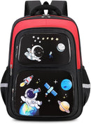 Cartoon Backpack for Boys, 17 Inch Kids Space Backpack for Children Teens Waterproof School Travel Backpacks by TinyTreasures Baby Boutique
