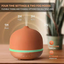 Wanlola Stone Diffusers for Essential Oils Large Room,500ml Handmade Ceramic Diffuser with 4 Timer & 10 Ambient Light Settings for Home Office (Terracotta) by CozyNest Decor