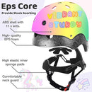 Color Gradient Adjustable Kids Bike Helmet Toddler Skateboard Helmets Boys Girls Child Ventilation Helmet for Multi-Sports Skating Cycling Scooter Balance by TinyTreasures Baby Boutique