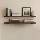 CONSDAN Floating Shelves for Wall Mounted Book Shelf Hanging Shelves Floating Bookshelf for Bedroom, Bathroom, Living Room, Kitchen USA Grown Solid Hardwood, Dark Maple 60x7.5x1.5 in (Set of 2) by CozyNest Decor