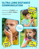 Walkie Talkies for Kids Long Range - Kid Walkie Talkies with Replaceable Shell Backlit LCD Flashlight 3 Miles Range - Toys for 5-7 Year Old Boys and Girls (2 Pack - Rechargeable) by TinyTreasures Baby Boutique