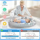 Baby Lounger - Baby Lounger for Newborn 0-24 Months, Breathable and Soft Cotton Cover Baby Nest, Portable Cozy Tummy Time Lounger for Home and Travel, Ideal Baby Essentials & Shower Gifts by TinyTreasures Baby Boutique