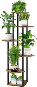 AZERPIAN Plant Stand 6 Tier Indoor Metal Flower Shelf for Multiple Plants Corner Tall Flower Holders for Patio Garden Living Room Balcony Bedroom, Black by GreenHaven Gardens