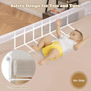 BABY JOY Bed Rails for Toddlers, Extra Long, Swing Down Safety Bed Guard for Convertible Crib, Folding Baby Bedrail for Kids Twin, Double, Full Size Queen & King Mattress (71", White) by TinyTreasures Baby Boutique