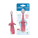Dr. Brown's Infant-to-Toddler Toothbrush, Elephant, Pink, 0-3 Years by TinyTreasures Baby Boutique