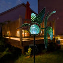 Solar Lights Outdoor Garden Hummingbird Solar Garden Stakes Light Decorative Wind Spinner Pathway Light for Yard Decor Green by GreenHaven Gardens