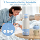 Portable Bottle Warmer for Travel,12.5oz Cordless Baby Milk Warmer on The go for Formula,Breastmilk,Water,3 Mins Fast Heating & Precise Temp Control Travel Essential by TinyTreasures Baby Boutique