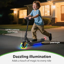Electric Scooter for Kids Ages 6-12， Max Speed 6.5MPH, max Range 6Miles， with Acceleration Throttle and Electronic Brake， Foldable and Height Adjustable Kids Electric Scooter by TinyTreasures Baby Boutique
