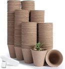 JERIA 200-Pack 3.15 Inch Peat Pots for Seedling with 200 Pcs Plant Labels,Outdoor Garden Germination Nursery Pots,Biodegradable Seed Starter Pots Kits by GreenHaven Gardens