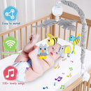 VZO Baby Crib Mobile with Music and Lights, Mobile for Crib with Remote Control, Rotation, Starlight Projection, Crib Toys for Babies Boys Girls Gray by TinyTreasures Baby Boutique