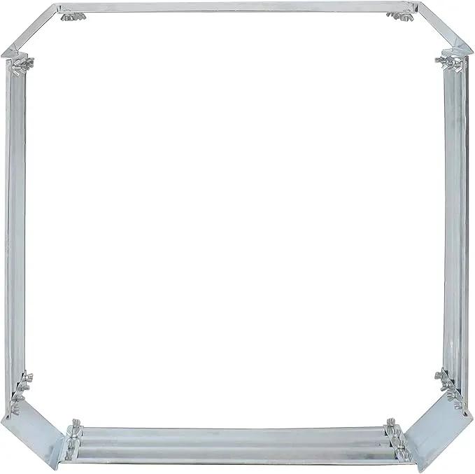 Sunnydaze 11.75" H Raised Metal Garden Bed - Galvanized Raised Garden Bed Outdoor for Vegetables and Flowers - Silver - Square, photo 8 of 9