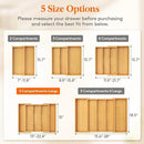 Lifewit Utensil Organizer for Kitchen Drawer, Expandable Cooking Utensil Tray, Bamboo Cutlery Silverware Flatware Holder, Adjustable Spatula Tools and Gadgets Storage Divider, Large, White by CozyNest Decor