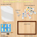 Family Handprint Kit - DIY Baby Handprint and Footprint Keepsake Frame for Newborns & Toddlers, 6 Colors by TinyTreasures Baby Boutique
